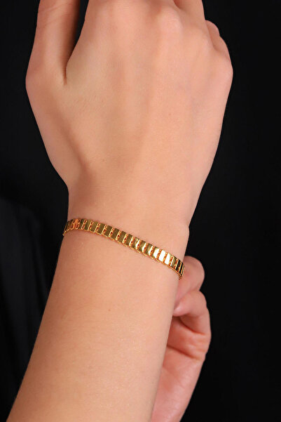 GÜLENLER ALTIN 22 Ayar Altın Sıralı Pullu Bileklik