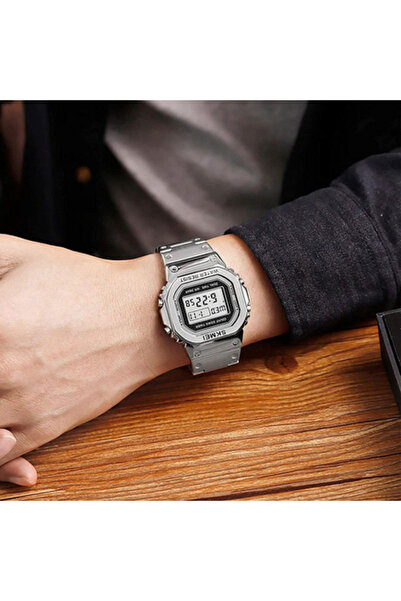 Skmei Ceas casual bărbătesc, sport, digital, iluminare din spate. Oțel inoxidabil.