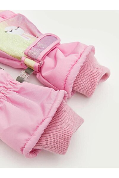 LC Waikiki Rabbit Printed Girls' Snow Gloves (W5)