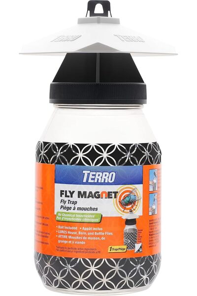 TERRO مصيدة فيكتور M380 المغناطيسية للذباب القابلة لإعادة الاستخدام مع الطعم
