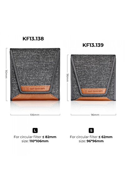 K&F CONCEPT nylon case size S, for 3 filters KF13.139