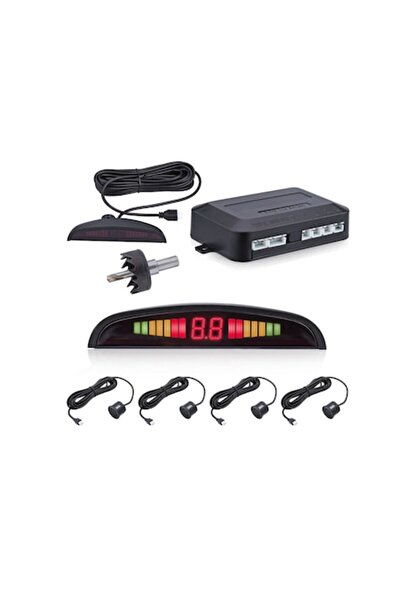 KATHODE Senzori de parcare cu afișaj LED, 4 senzori și burghiu inclusi