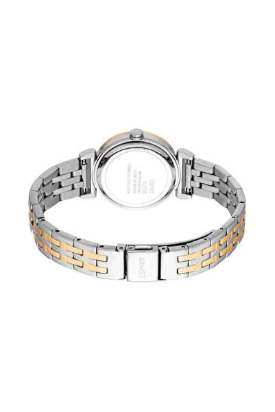 Esprit ساعة نسائية فضية وذهبية | Es1l505m0075
