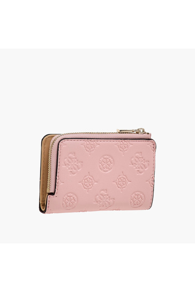 Guess Embossed Cardholder with Snap Button Closure