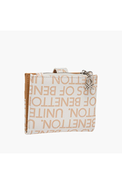 United Colors of Benetton UCB Logo Print Cardholder