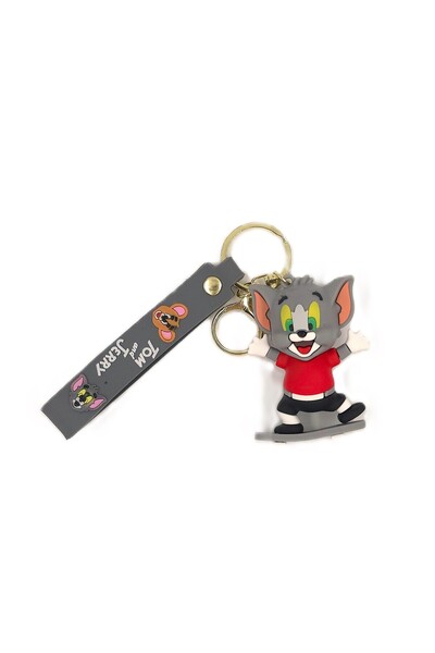 Tajemny Breloc drăguț din silicon Tom |   Figura din desene animate personaj ...