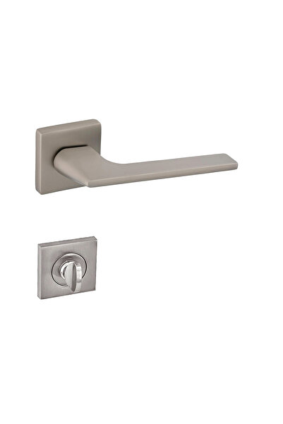 EYMEN YAPI Meysan İrem Lux Square Badge Door Handle Satin Wc