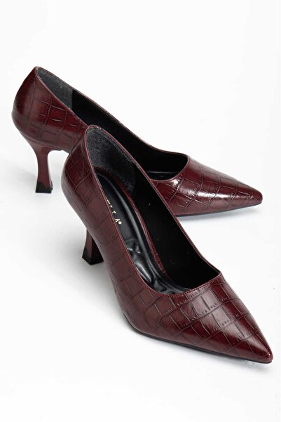 CHICELLA حذاء موني كروك ذو الكعب العالي للنساء