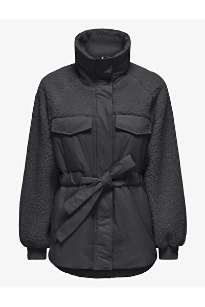 ONLY Women's Padded Soft Warm Coat Black