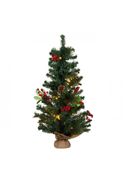 OEM Brad de Crăciun decorativ cu 40 de lumini LED, înălțime 90 cm