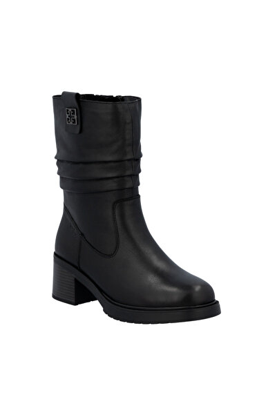 Rieker Casual boots, women, RIEKER, Y5257-00 black, genuine leather, with heel 38