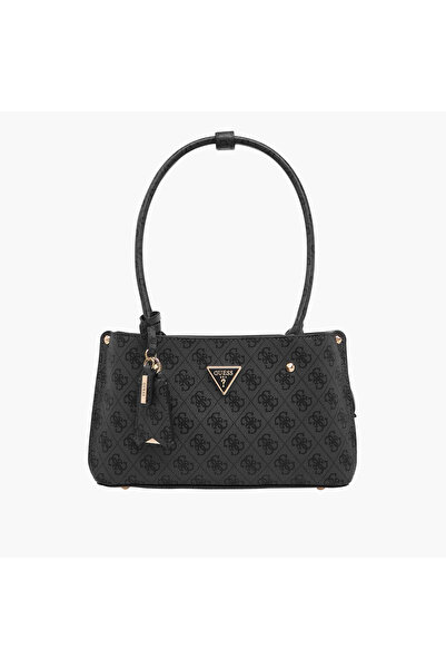 Guess حقيبة كتف بملمس أحادي ومقبض مزدوج