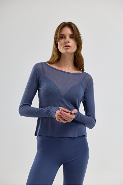 SimpleCo Clothes and More Mula Linen Blended Transparent Top