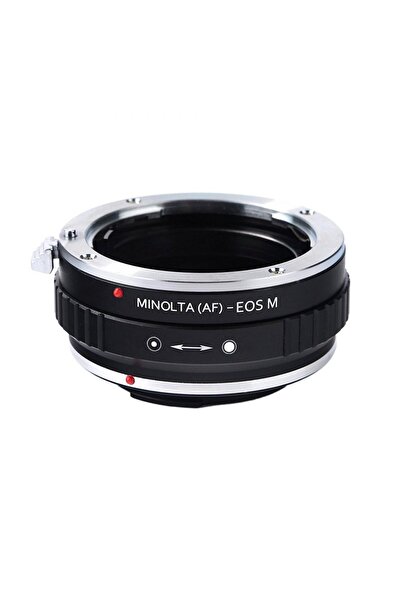 K&F CONCEPT Adaptor montură Minolta (AF)-EOS M de la Minolta AF/Sony A la Can...