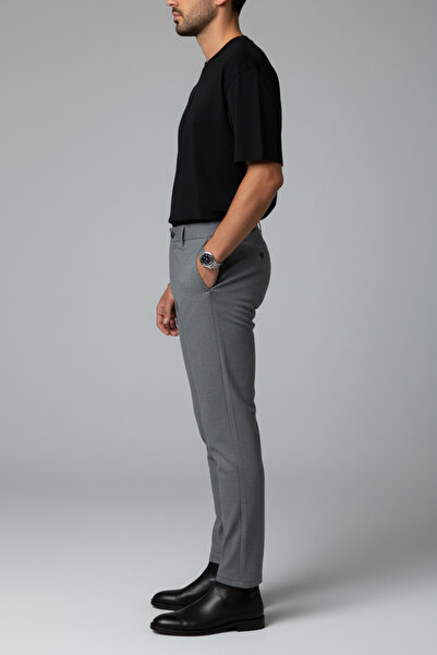 hello7 Slim Fit Kumaş Günlük Erkek Pantolon Tarz Sahibi, Rahat Kesim