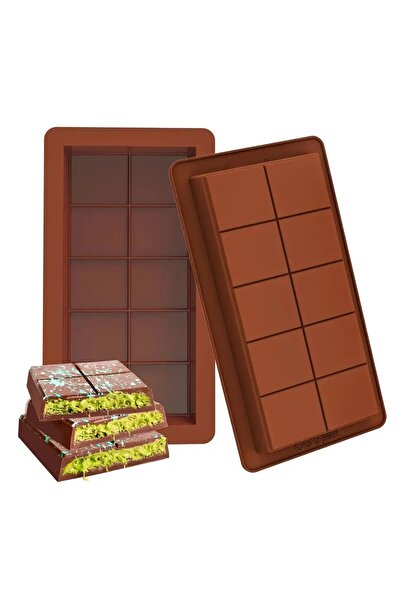 LUXER Forma Din Silicon Pentru Ciocolata Dubai cu Adancime 2 cm, Tableta Cu 5...