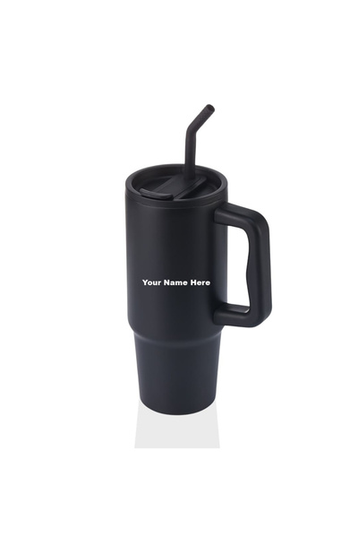 SQUARE ONE GIFTS BERN - Recycled Stainless Steel Tumbler with Reusable Straw