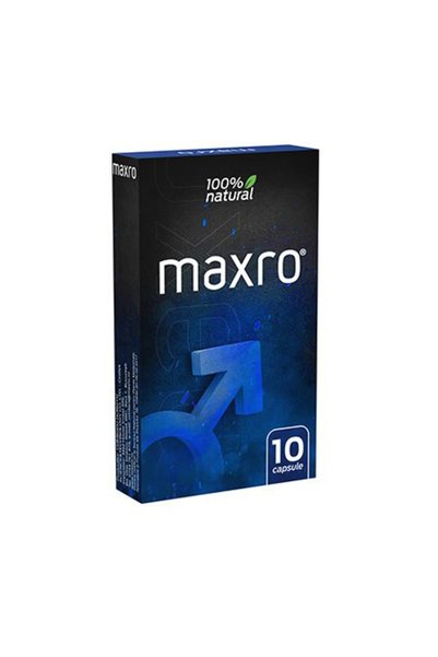 Maxro Capsule pentru vitalitate masculină, supliment alimentar, 10 capsule