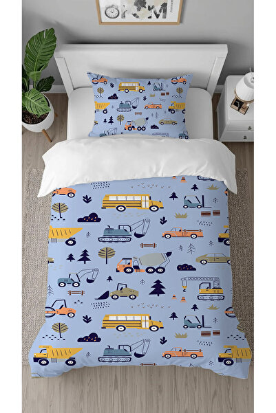 GREENDECOR Car Truck Scoop Patterned Digital Printed Design Single Children's...