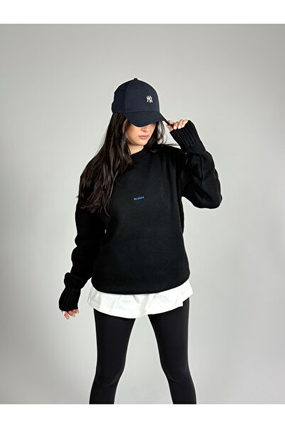 COCOPELLI Basic Siyah Kadın Sweatshirt COC1197