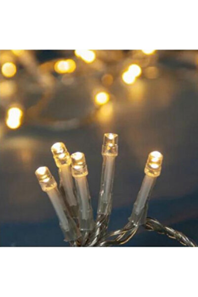 OEM Instalatie cu 100 becuri LED Alb Cald 11.95 m, cablu transparent