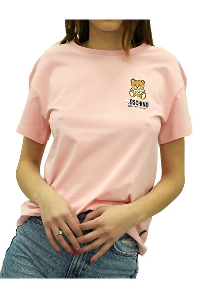 Love Moschino Women's Short Sleeve T-Shirt, Logo Patch