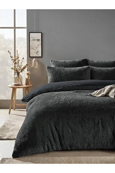 Sleeptime Set lenjerie de pat Fur Teddy Anthracite