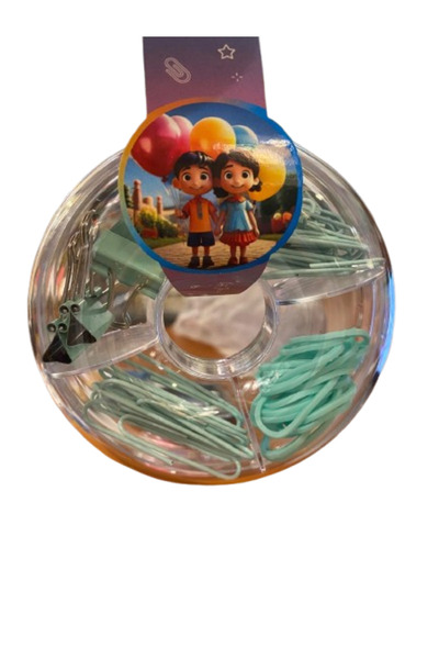 Ark مجموعة مشابك ورق على شكل كعكة السيميت مع مطاط أخضر