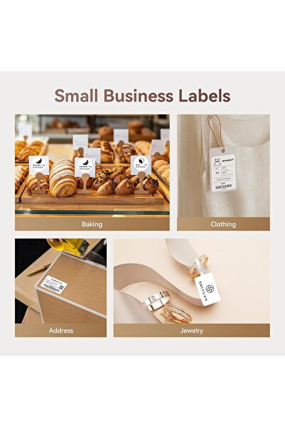 NiiMbot B21 Label Maker Machine with Tape 2 Inch Portable Sticker Printer