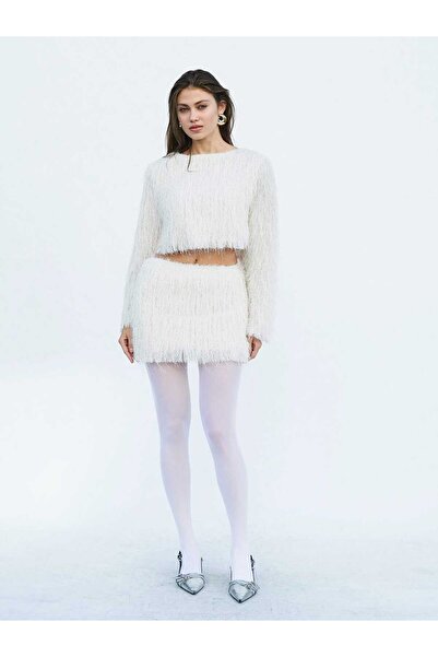 Lf Lefon بدلة بتنورة مزينة بالشراشيب