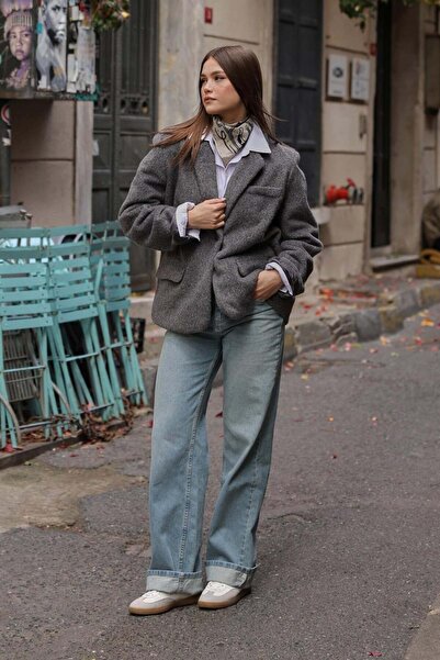 Reyon 39149 Feathered Blazer Jacket