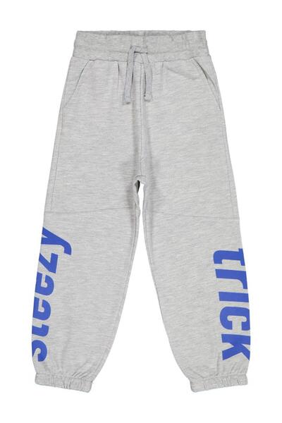 Civil Boys بنطال رياضي مطبوع من Steezy للأعمار من 6 إلى 9 سنوات - رمادي للأعم...