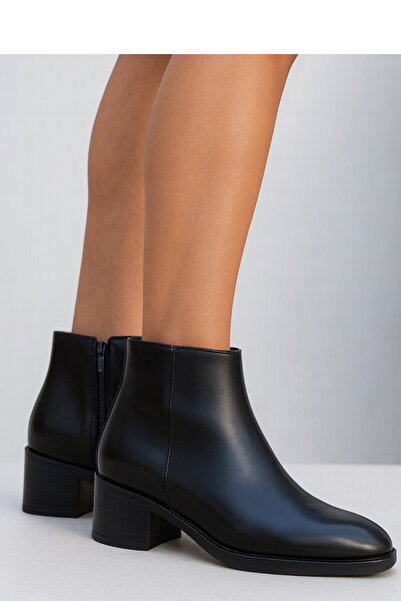 GARKONY Ghete dama din Piele Naturala Negre Carlita