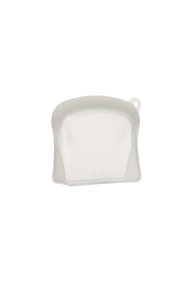 Kikka Boo Reusable food grade silicone food bag 600 ml, Platinum Sand