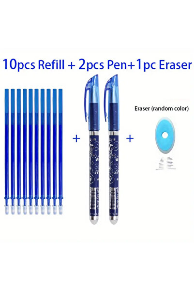 yiren Set 2 pixuri cu cerneală termică, 10 rezerve și 1 radieră mare