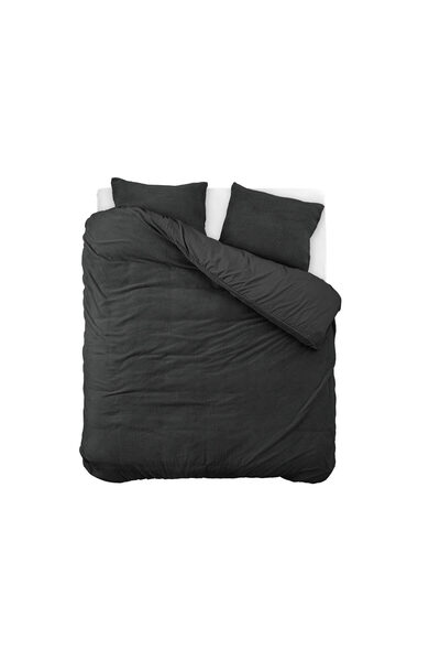 Sleeptime Bed linen, Sleeptime, for 2 people, Plush, Anthracite, 200x220 cm