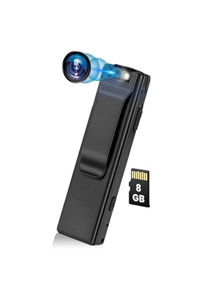 iUni Cameră video M8, 8GB, înregistrator vocal, detectare mișcare, obiectiv rotativ la 90°