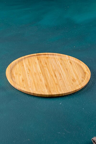 YAZICI Bambu Servis Tabağı , Bambu Sunumluk , Bambu Tabak 23X23X1,7 cm