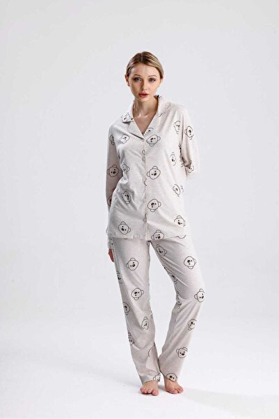 Yeniİnci Cotton Pajama Set 5009