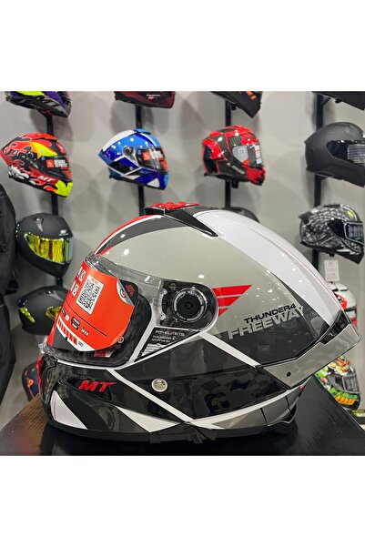 MT Thunder 4 SV Freeway A5 Parlak Kapalı Kask