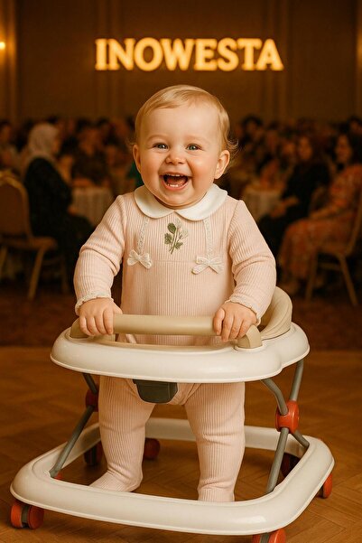 inowesta Baby Girl 100% Cotton Lace Romper