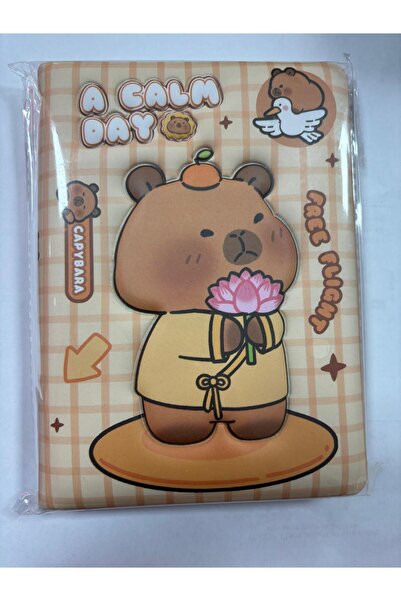 Mikro CAPYBARA SUKUŞİ KAPAK 80 GR 96 YAPRAK ÇİZGİLİ DEFTER