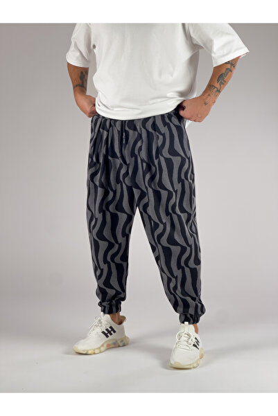 COCOPELLI Ανδρικό παντελόνι Jogger με πλισέ σχέδιο κυμάτων