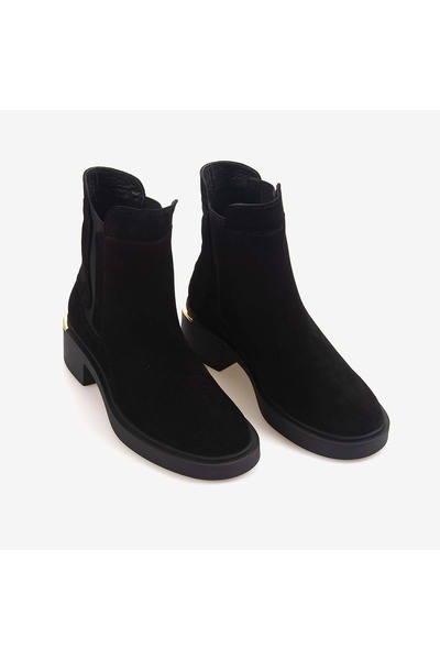 Rouge Hakiki Deri Kadın Süet Bot 51425