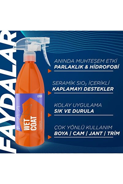 UG TEMİZLİK KOZMETİK DETAILING Gyeon Q²M WetCoat Nano Boya Koruma Ve Seramik ...