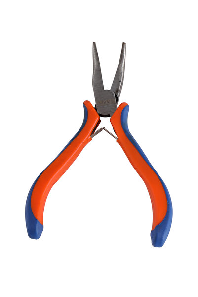 Lawazim كماشة BMB ذات أنف منحني مقاس 4.5 بوصة - كماشة دقيقة ذات طرف منحني للأ...