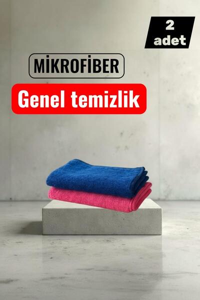 Pimula home 2'li Mikrofiber Temizlik Bezi 40x40 cm – Leke Bırakmaz, Yüksek Em...