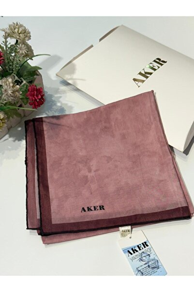 Aker Yaz Serinliği Bulut Desen Pamuk İpek Eşarp 7208221