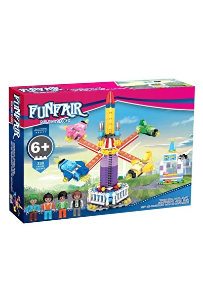 SHOPIENS Construction Toy Set, Luna Park, 338 Pieces, 4 Figures, Multicolor, 6+ Years