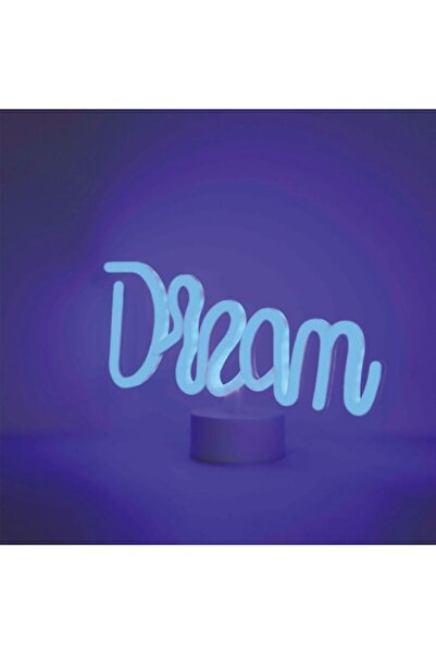 SHOPIENS Lampă LED Neon Model Dream, Culoare Albastră, 32x17 cm
